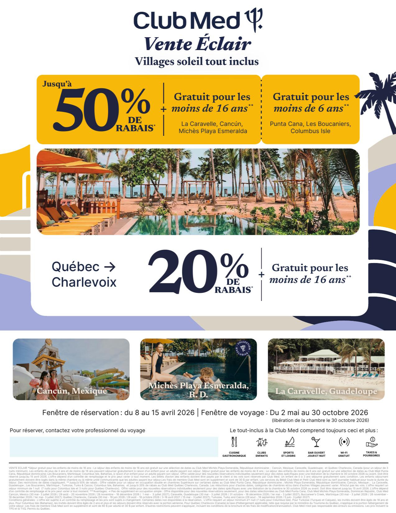 Promotion Club med Vente Éclair avec Partez en Voyage