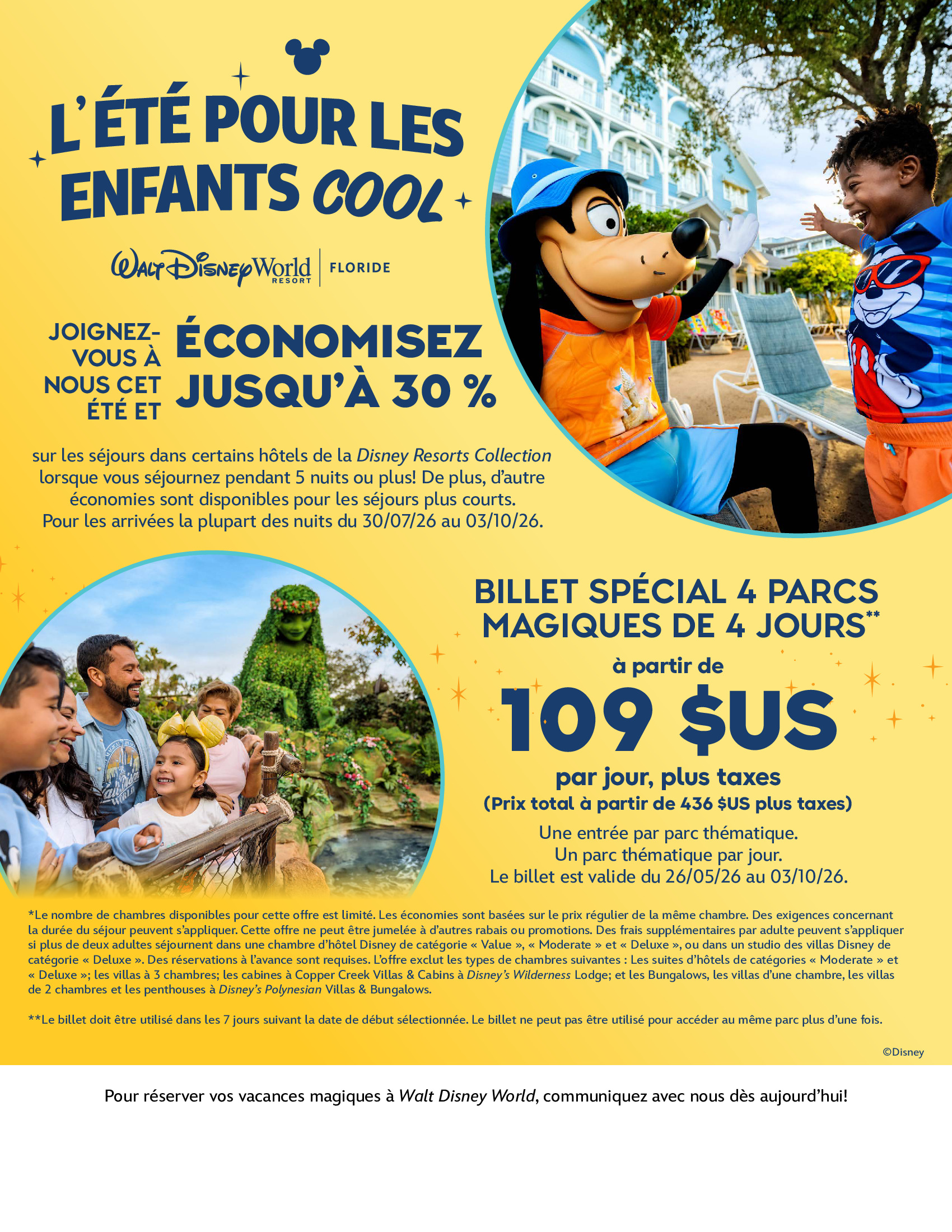 Walt Disney World Resort en Floride Économisez jusqu