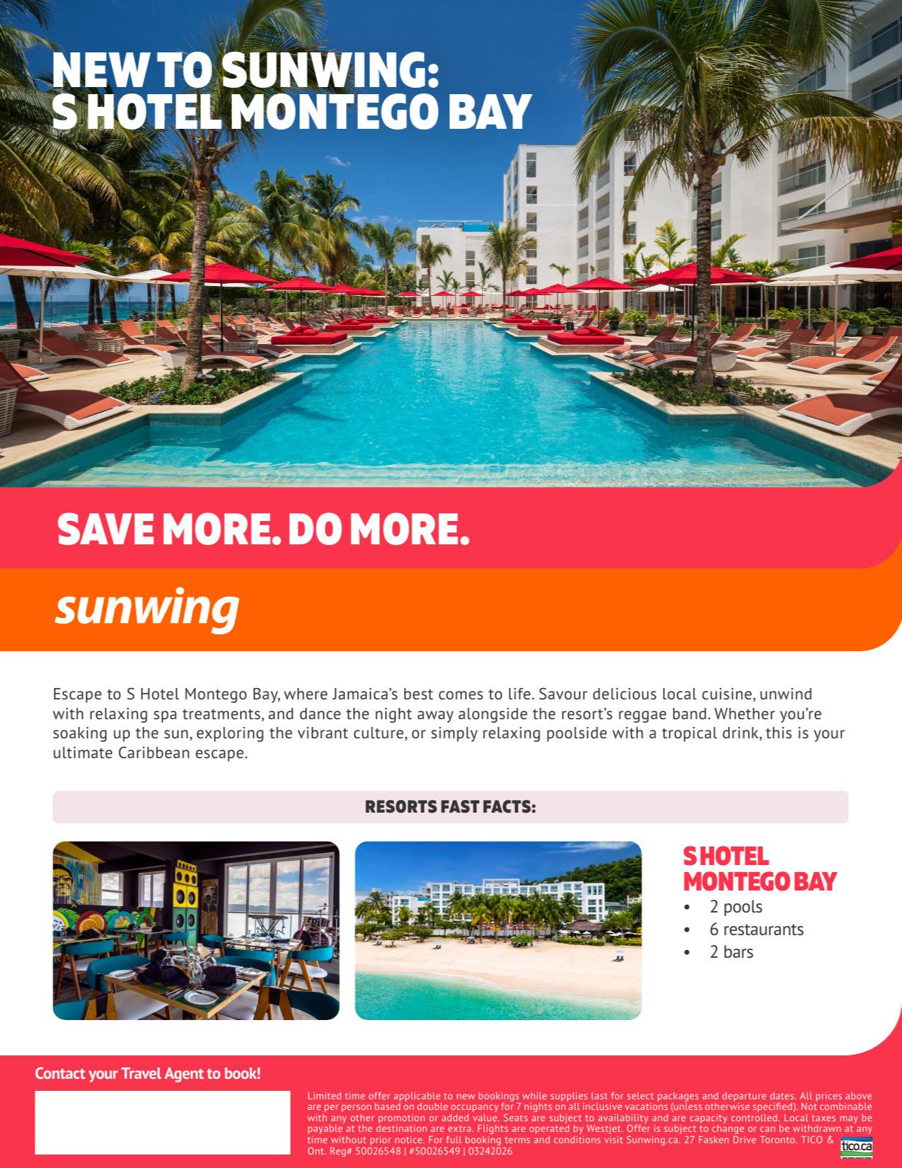 New hotel Sunwing Hotel Montego Bay with Partez en Voyage